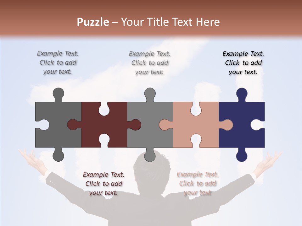 Shares Back Person PowerPoint Template