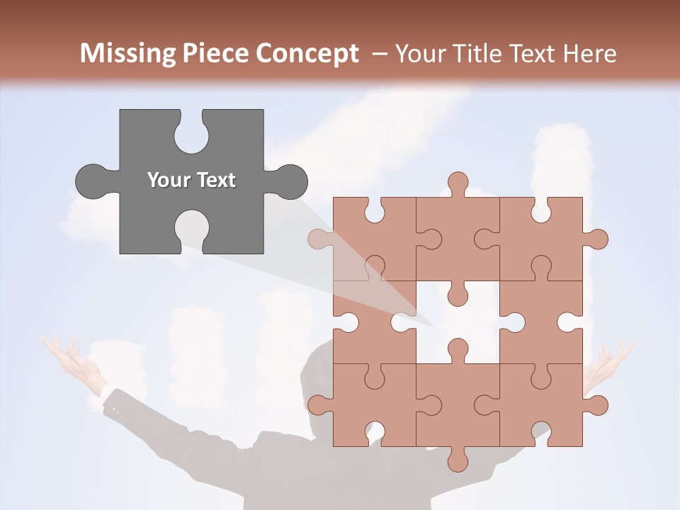 Shares Back Person PowerPoint Template