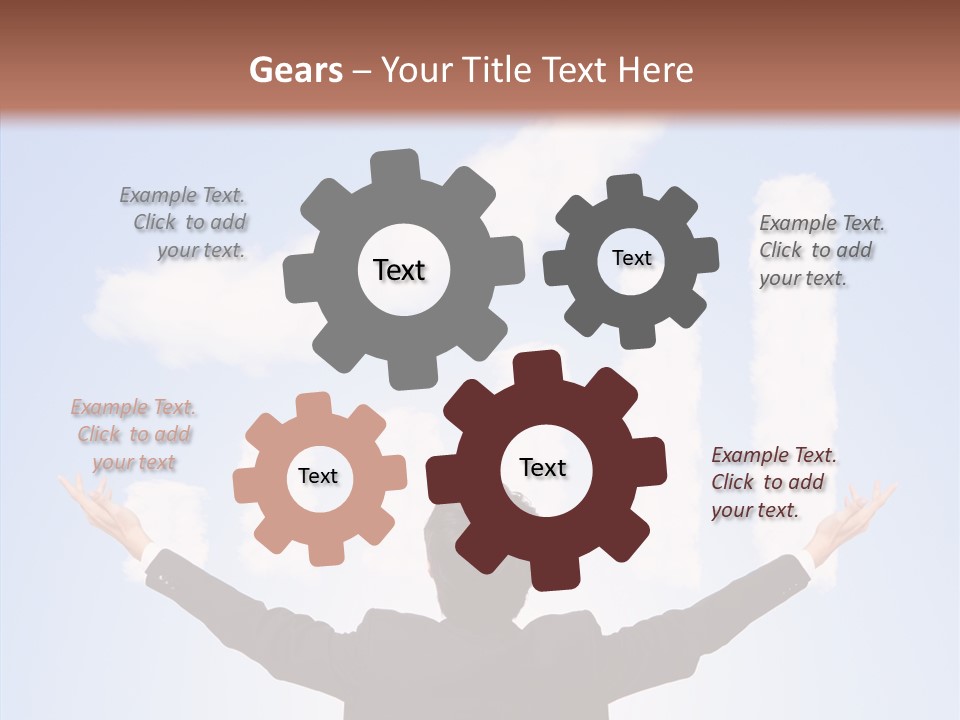 Shares Back Person PowerPoint Template