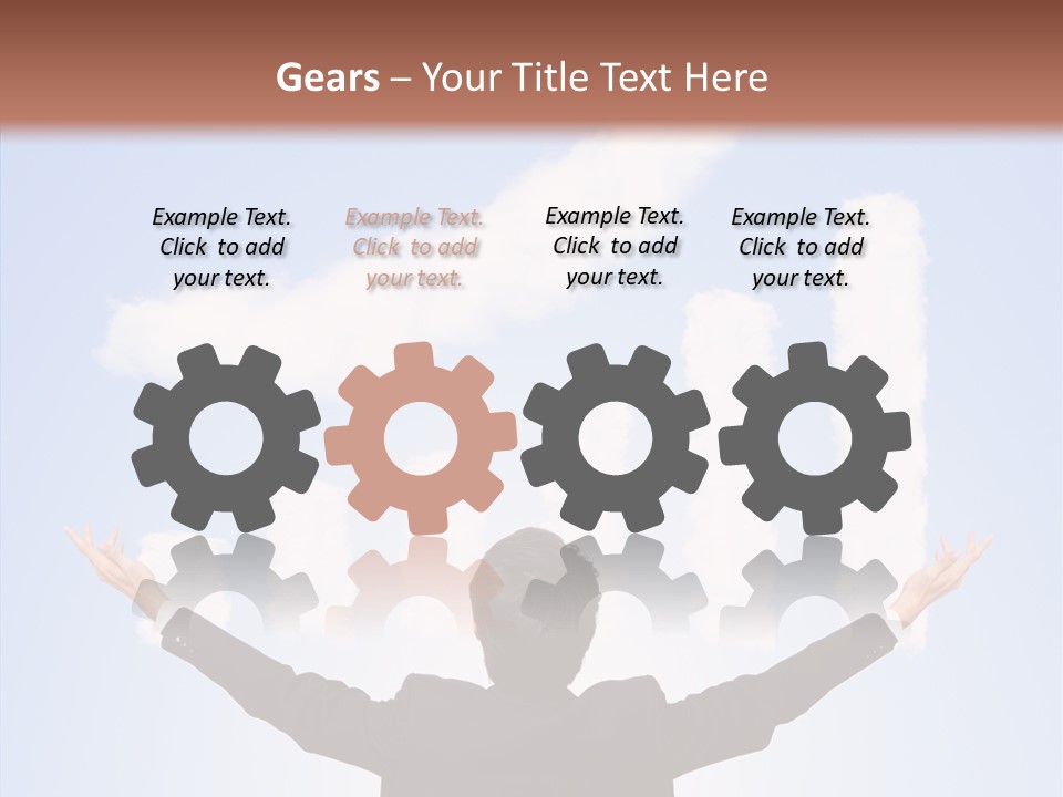 Shares Back Person PowerPoint Template