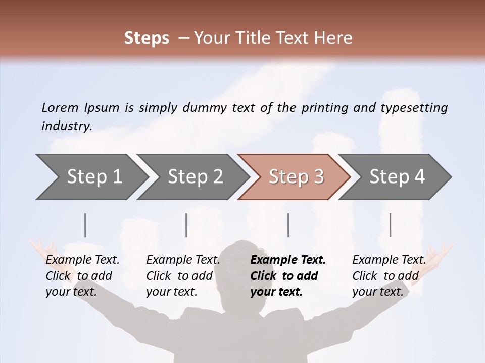 Shares Back Person PowerPoint Template