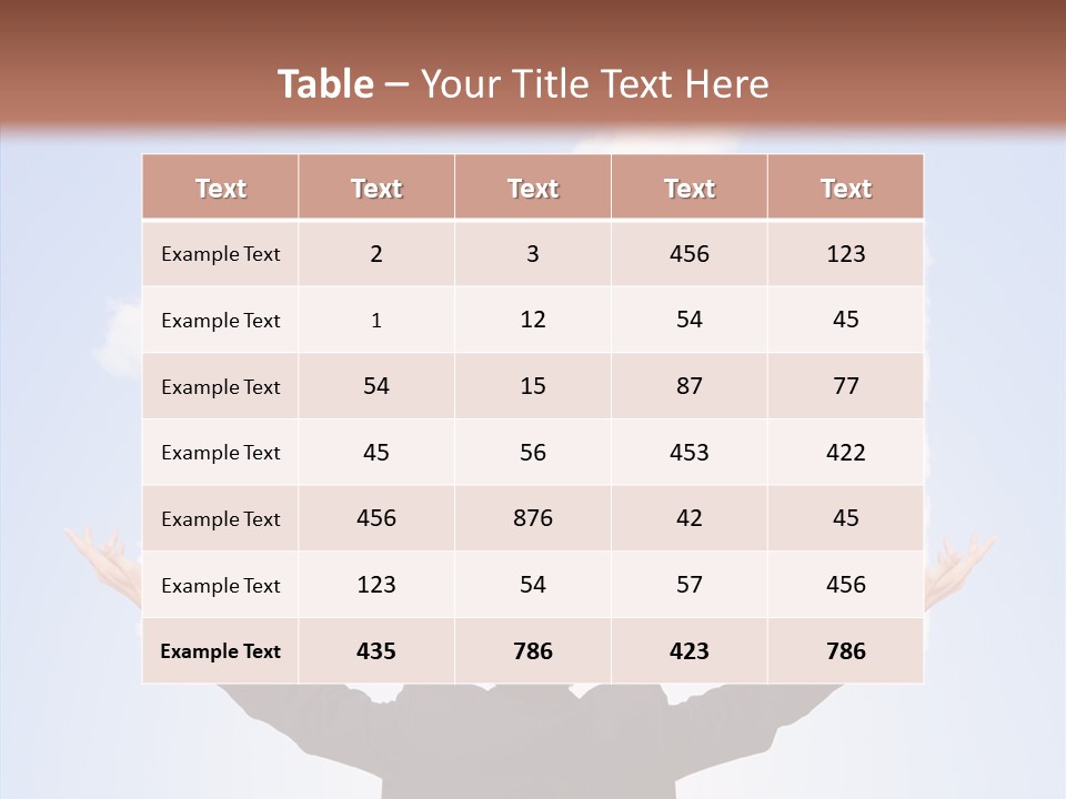 Shares Back Person PowerPoint Template