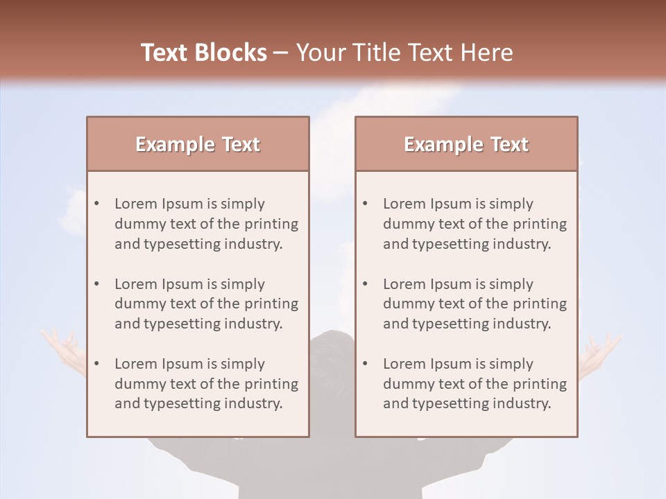 Shares Back Person PowerPoint Template