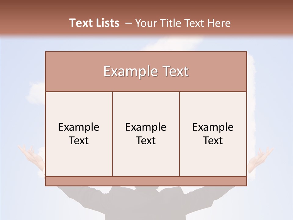 Shares Back Person PowerPoint Template