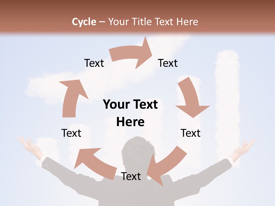 Shares Back Person PowerPoint Template