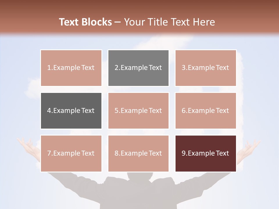 Shares Back Person PowerPoint Template