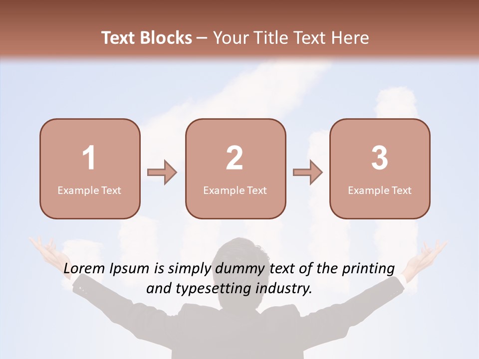 Shares Back Person PowerPoint Template