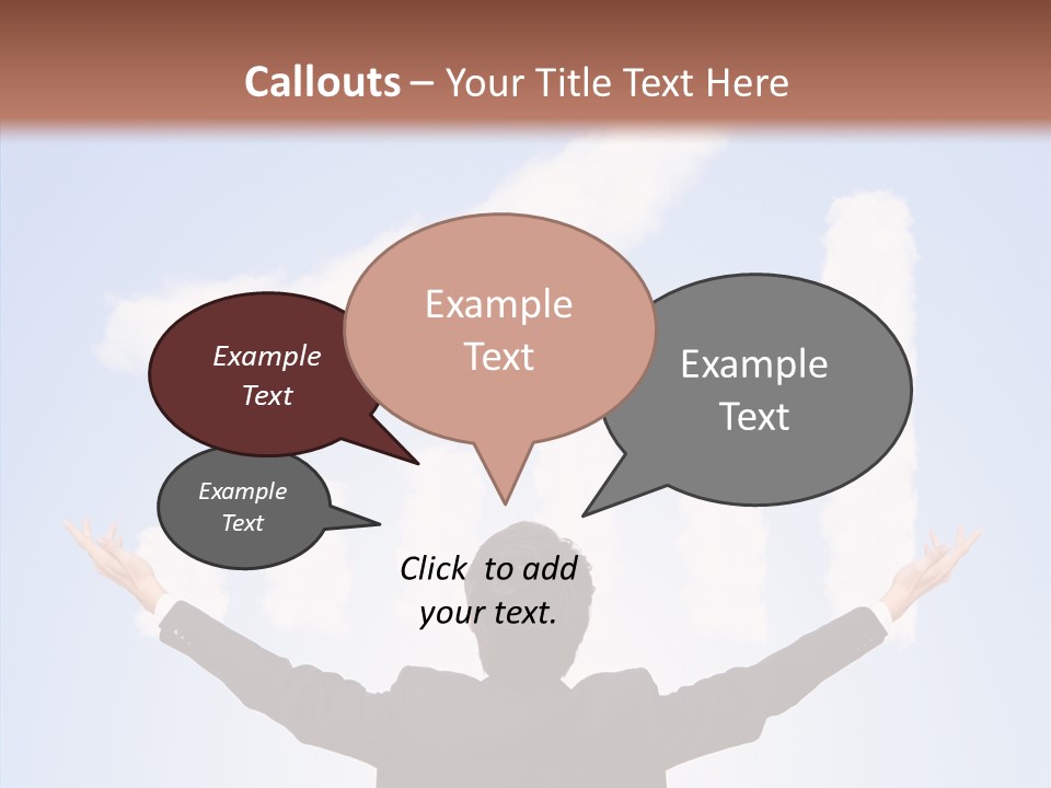 Shares Back Person PowerPoint Template