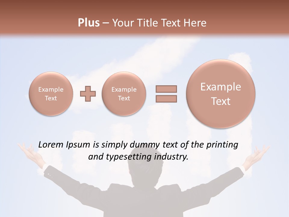 Shares Back Person PowerPoint Template