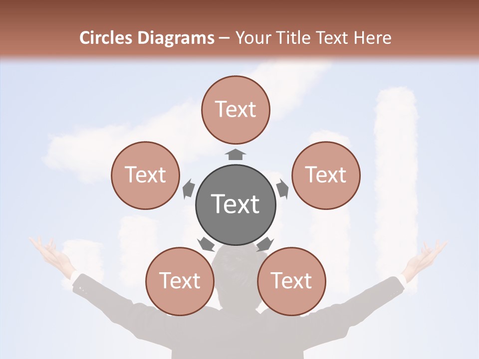 Shares Back Person PowerPoint Template