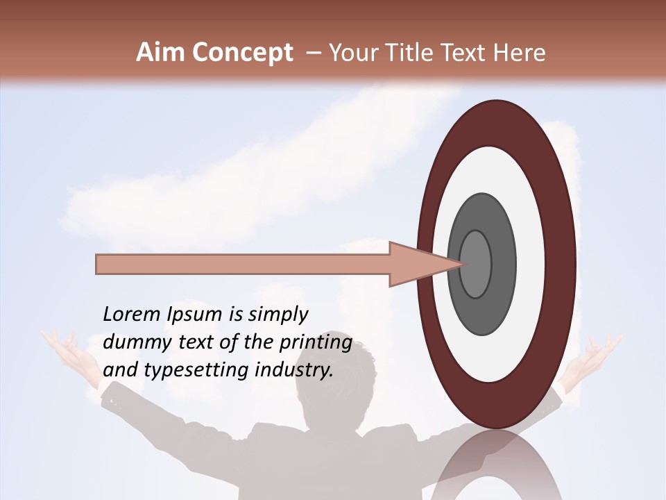 Shares Back Person PowerPoint Template