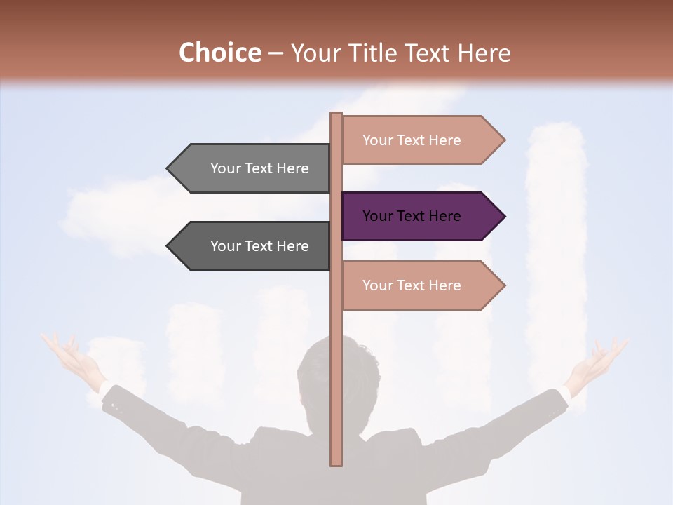 Shares Back Person PowerPoint Template