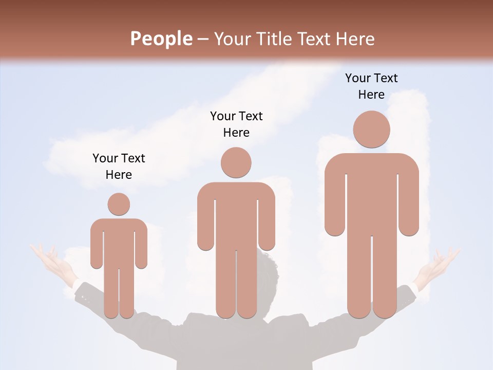 Shares Back Person PowerPoint Template