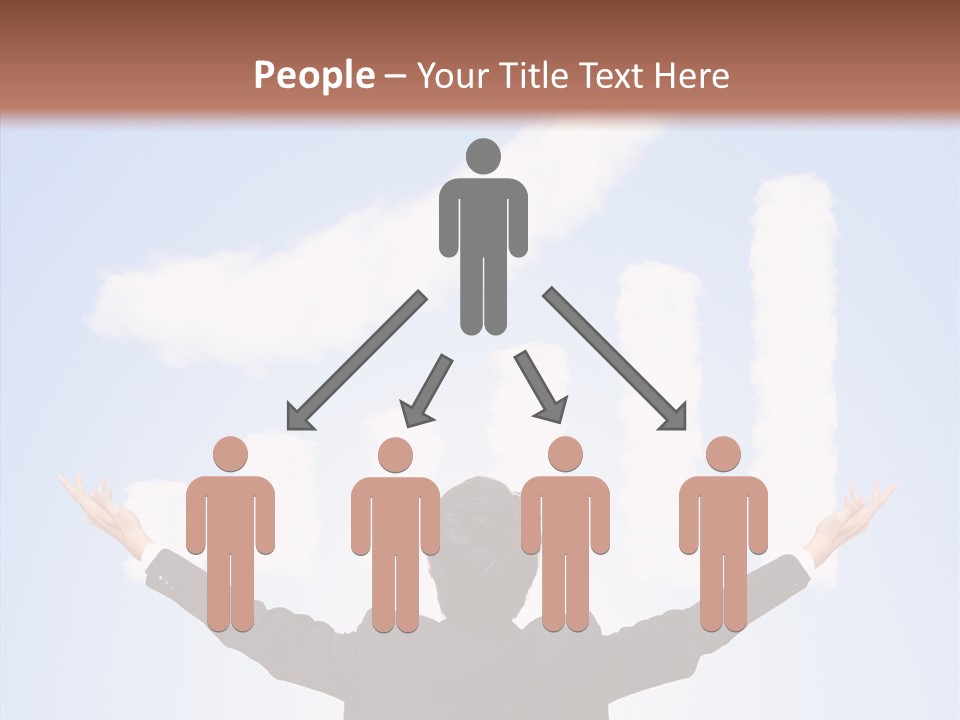 Shares Back Person PowerPoint Template