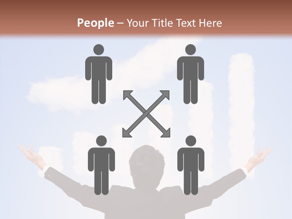 Shares Back Person PowerPoint Template