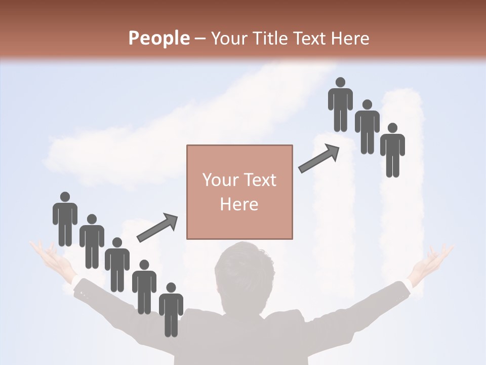 Shares Back Person PowerPoint Template