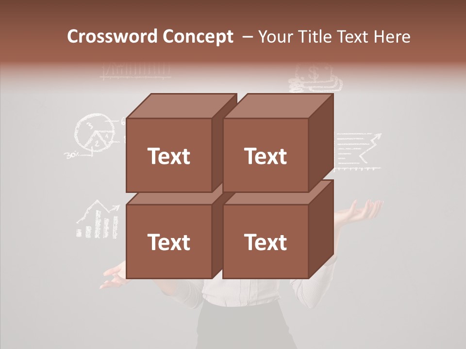 Game Woman Caucasian PowerPoint Template