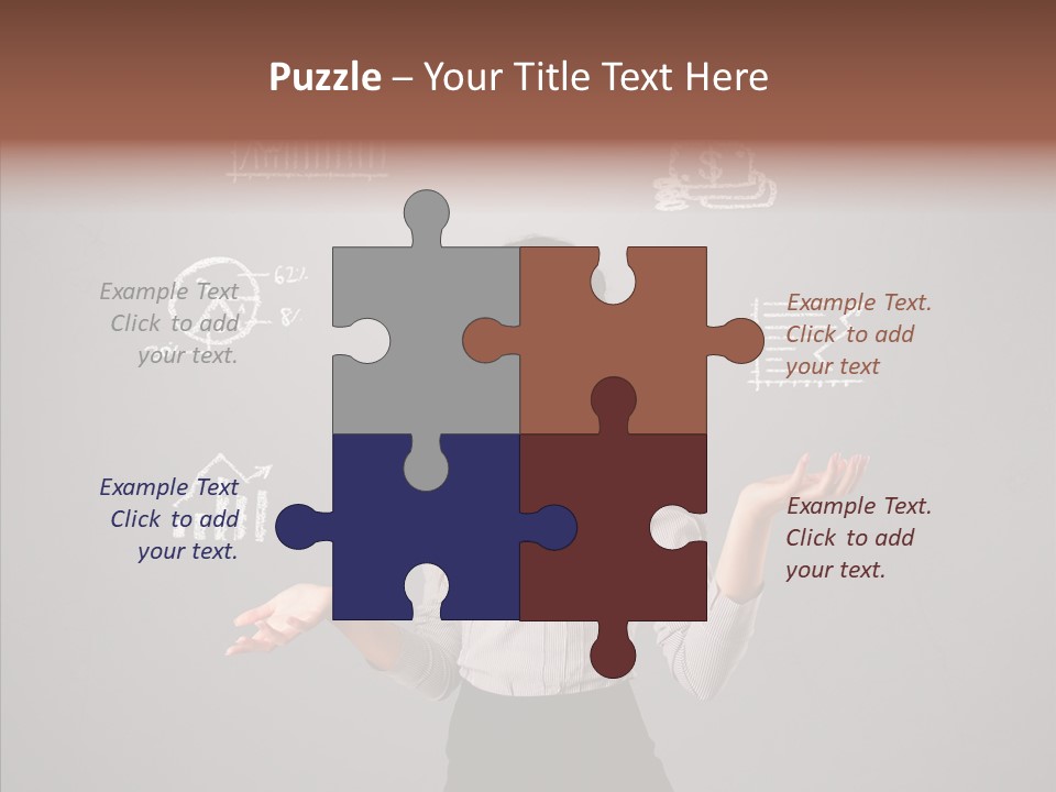 Game Woman Caucasian PowerPoint Template