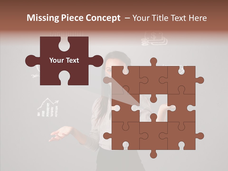 Game Woman Caucasian PowerPoint Template