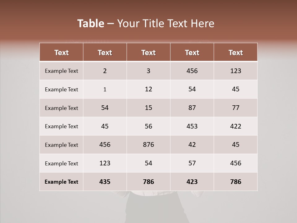 Game Woman Caucasian PowerPoint Template