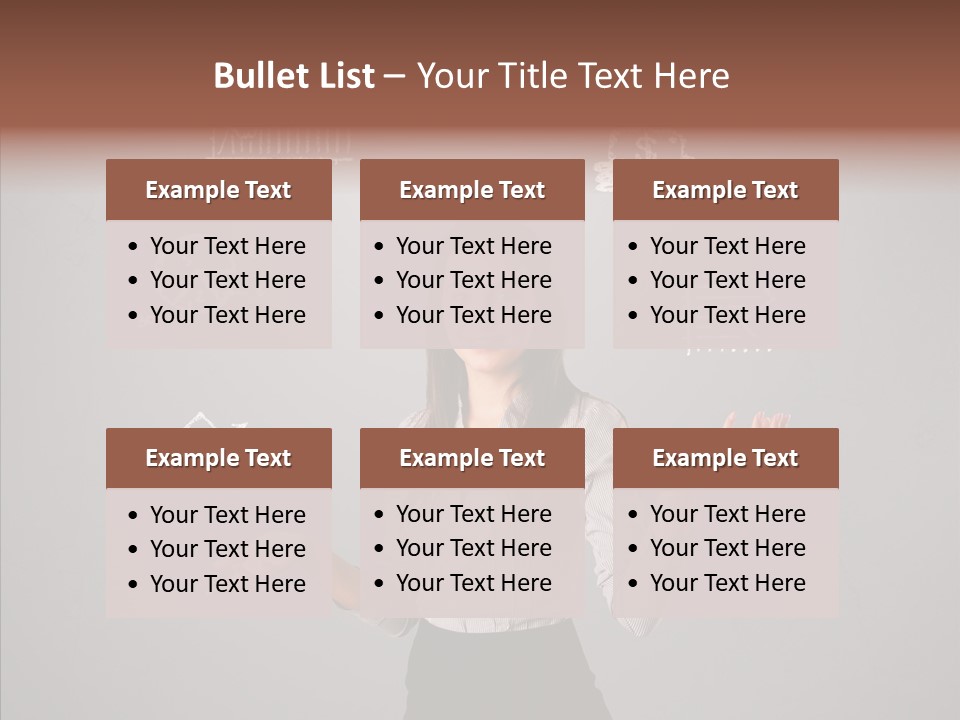 Game Woman Caucasian PowerPoint Template