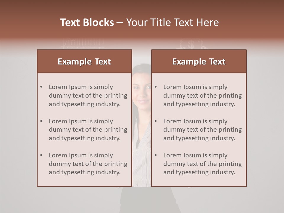 Game Woman Caucasian PowerPoint Template