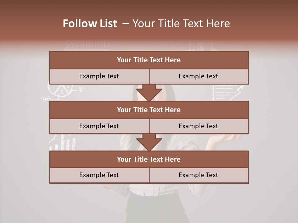 Game Woman Caucasian PowerPoint Template