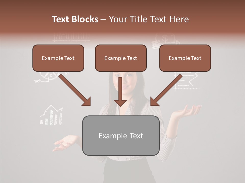 Game Woman Caucasian PowerPoint Template