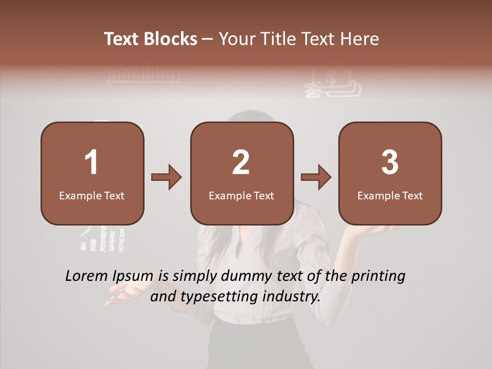 Game Woman Caucasian PowerPoint Template