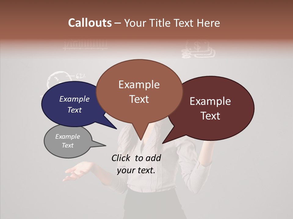 Game Woman Caucasian PowerPoint Template