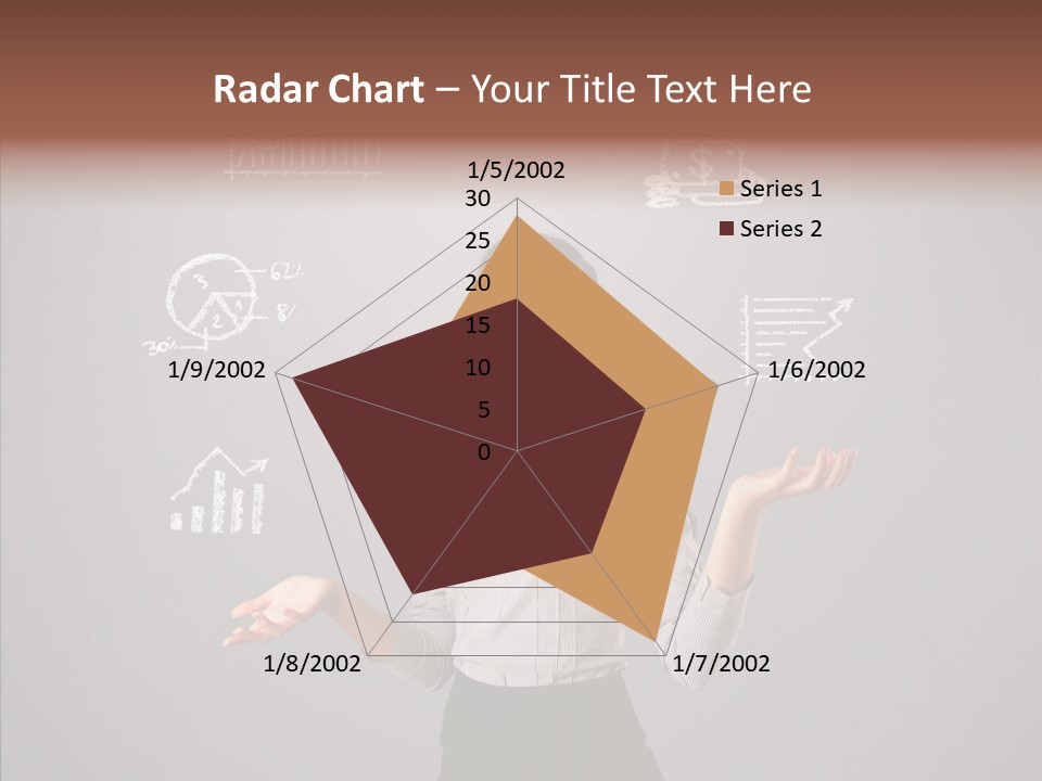 Game Woman Caucasian PowerPoint Template