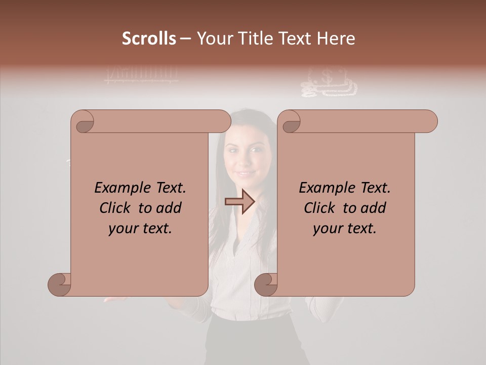 Game Woman Caucasian PowerPoint Template