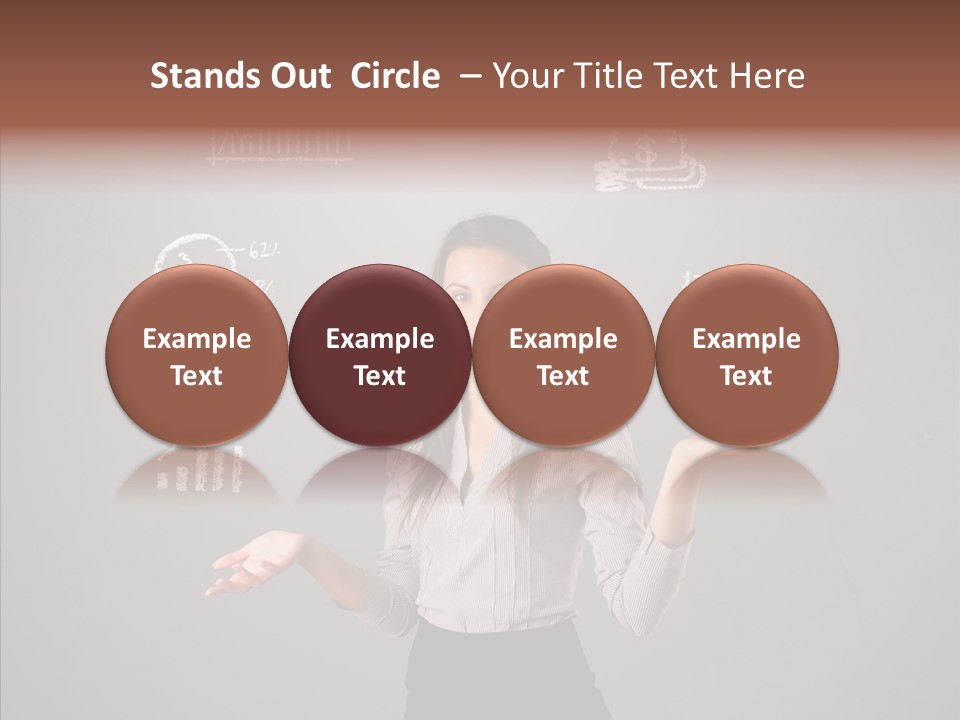 Game Woman Caucasian PowerPoint Template