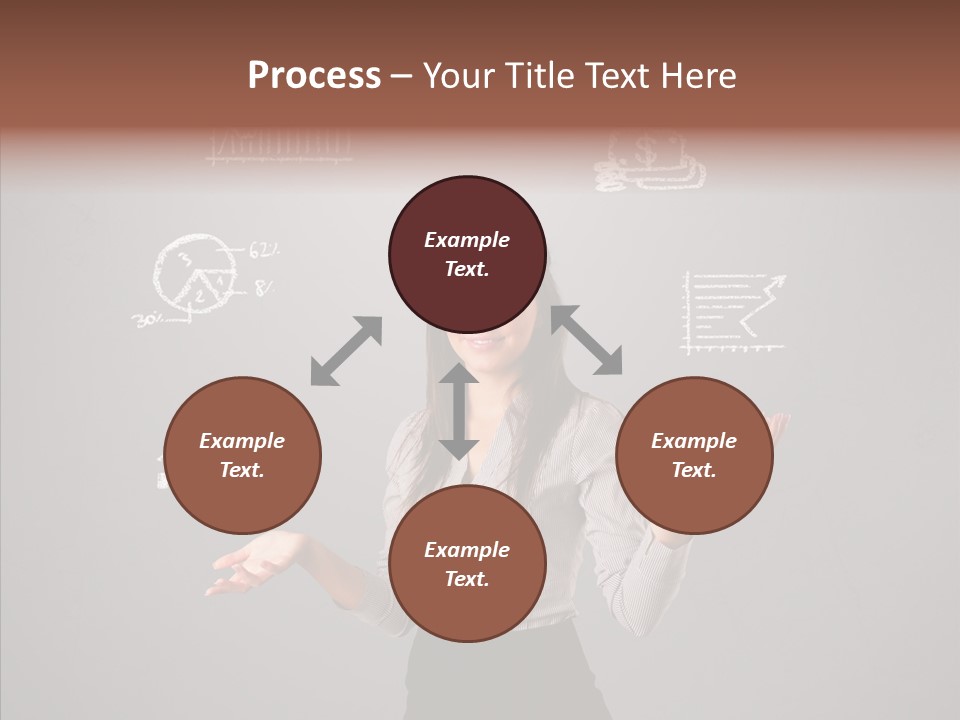 Game Woman Caucasian PowerPoint Template