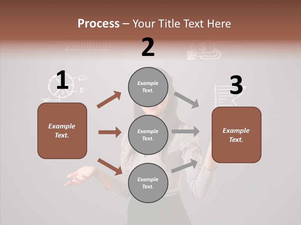 Game Woman Caucasian PowerPoint Template