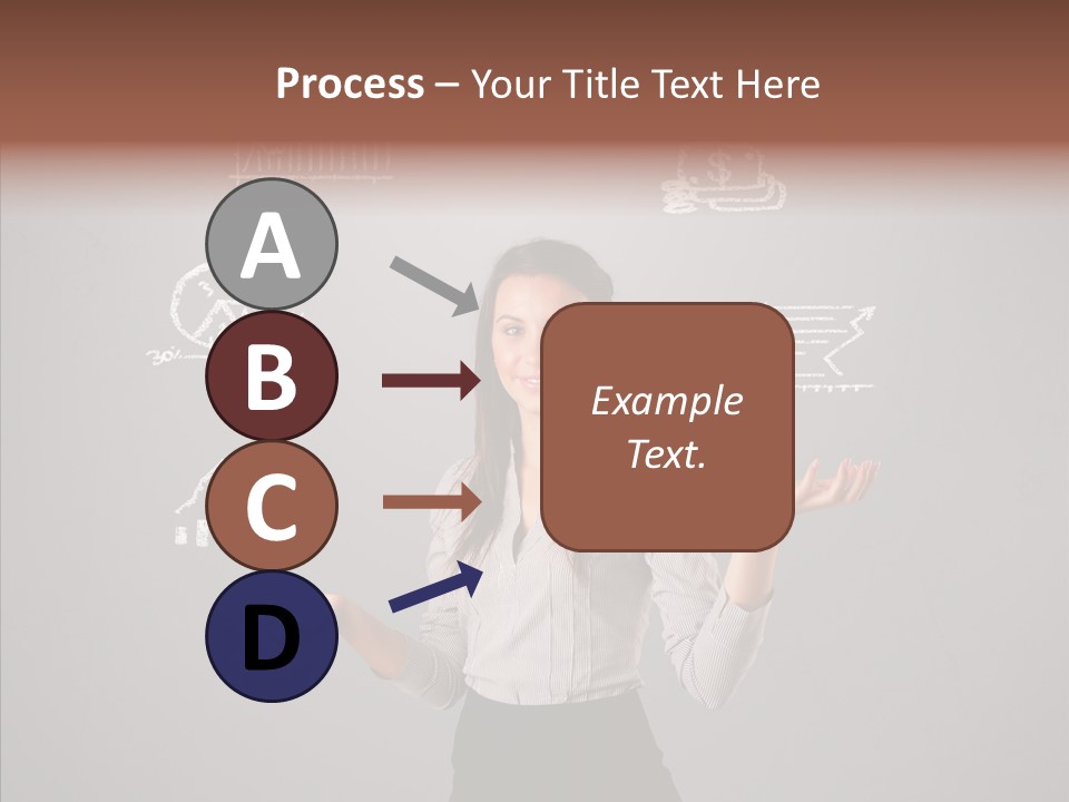 Game Woman Caucasian PowerPoint Template