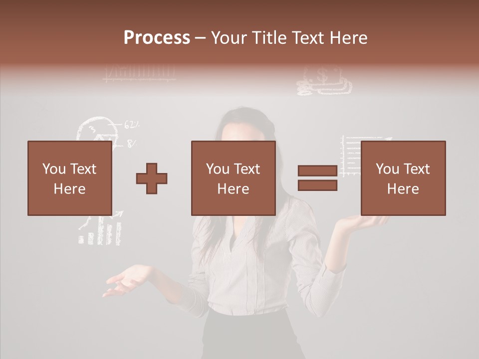 Game Woman Caucasian PowerPoint Template