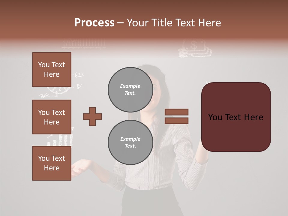 Game Woman Caucasian PowerPoint Template