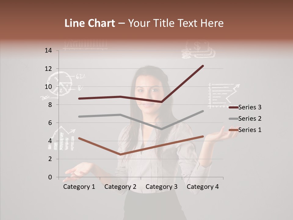 Game Woman Caucasian PowerPoint Template