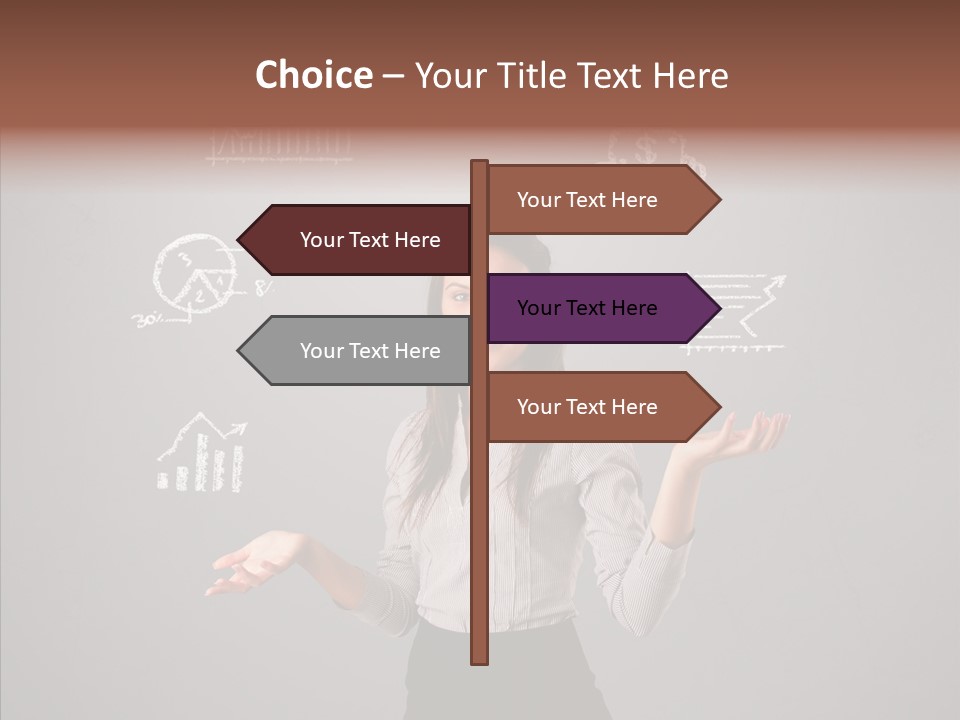 Game Woman Caucasian PowerPoint Template