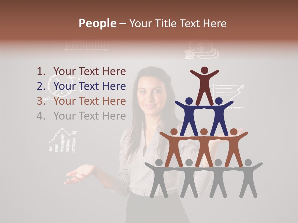 Game Woman Caucasian PowerPoint Template