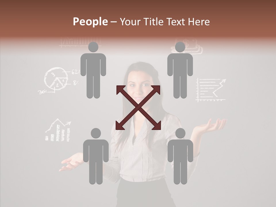 Game Woman Caucasian PowerPoint Template