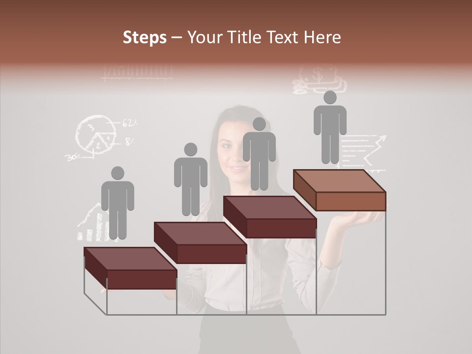 Game Woman Caucasian PowerPoint Template