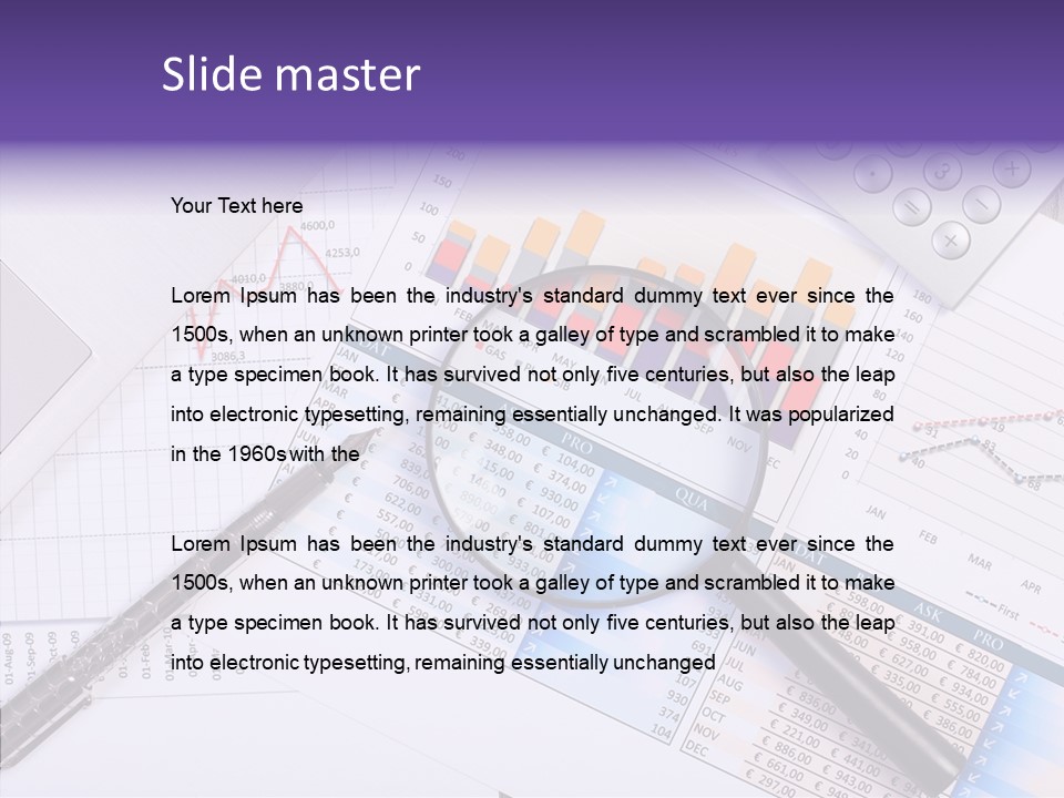 Pen Holding Person PowerPoint Template