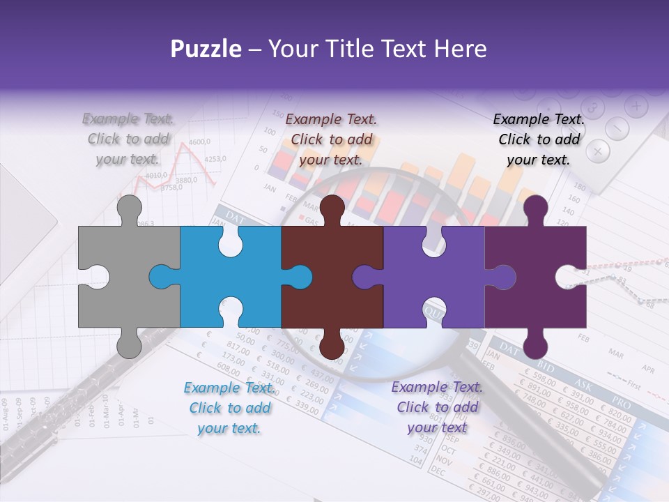 Pen Holding Person PowerPoint Template