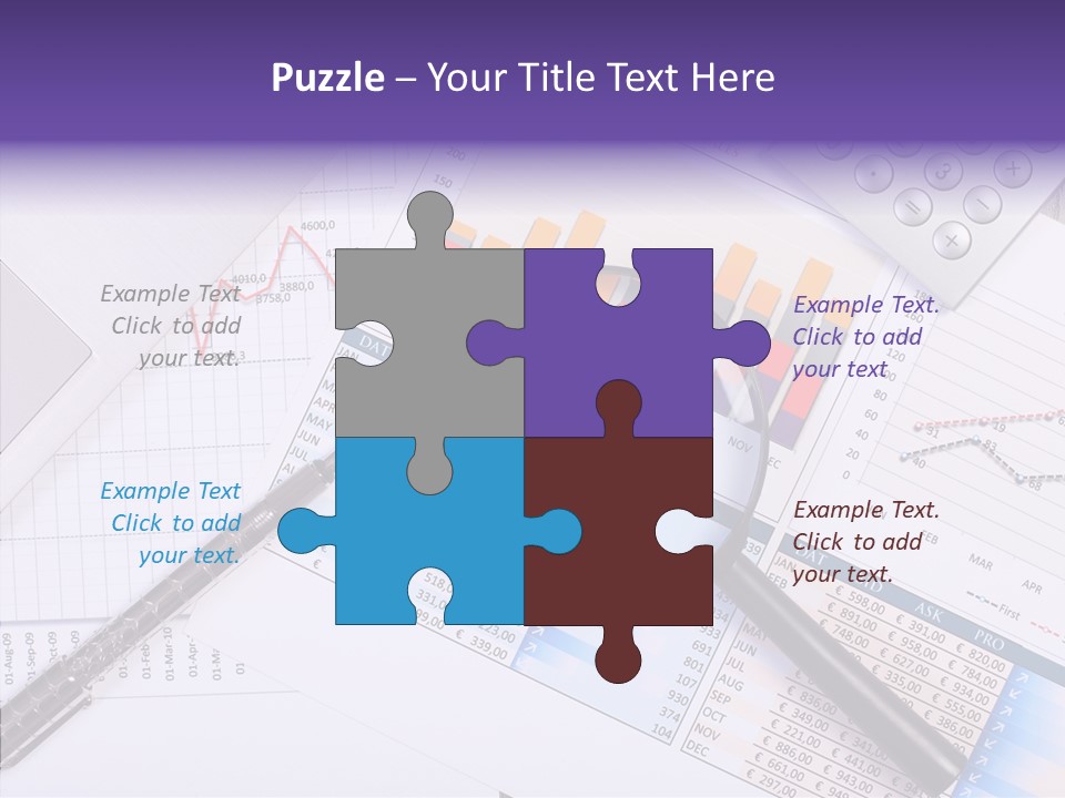 Pen Holding Person PowerPoint Template