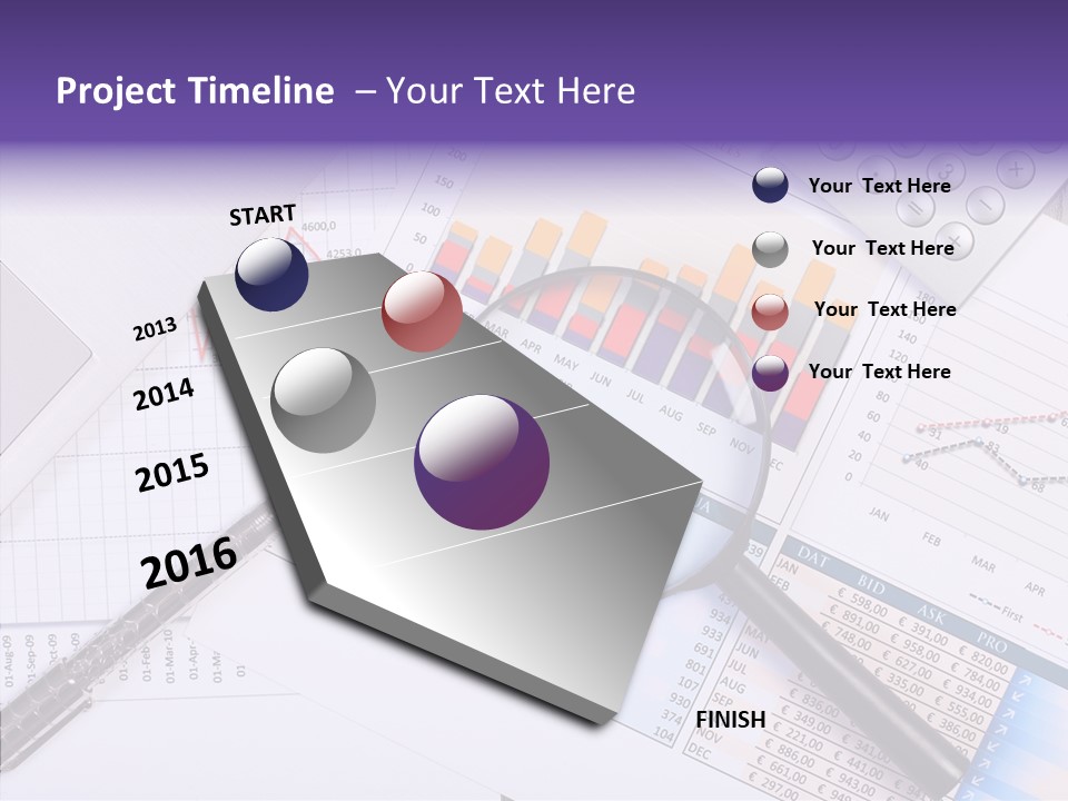 Pen Holding Person PowerPoint Template
