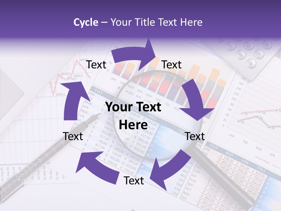 Pen Holding Person PowerPoint Template