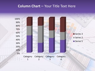 Pen Holding Person PowerPoint Template