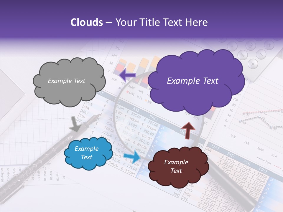 Pen Holding Person PowerPoint Template